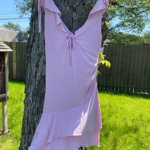 Light Pink Ruffled Dress
